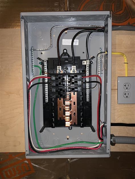 how to wire a sub electrical box|diy sub panel wiring.